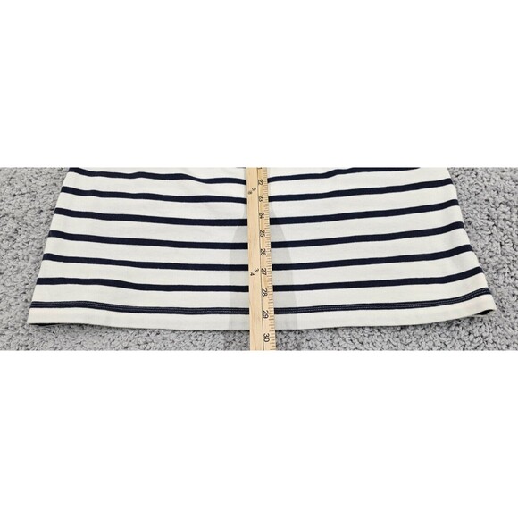 Postmark Anthropologie Tunic Dress White Nautical Striped Pockets Cotton Size S - Picture 9 of 9